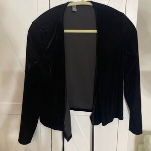 American Apparel Black Velvet Women's Blazer